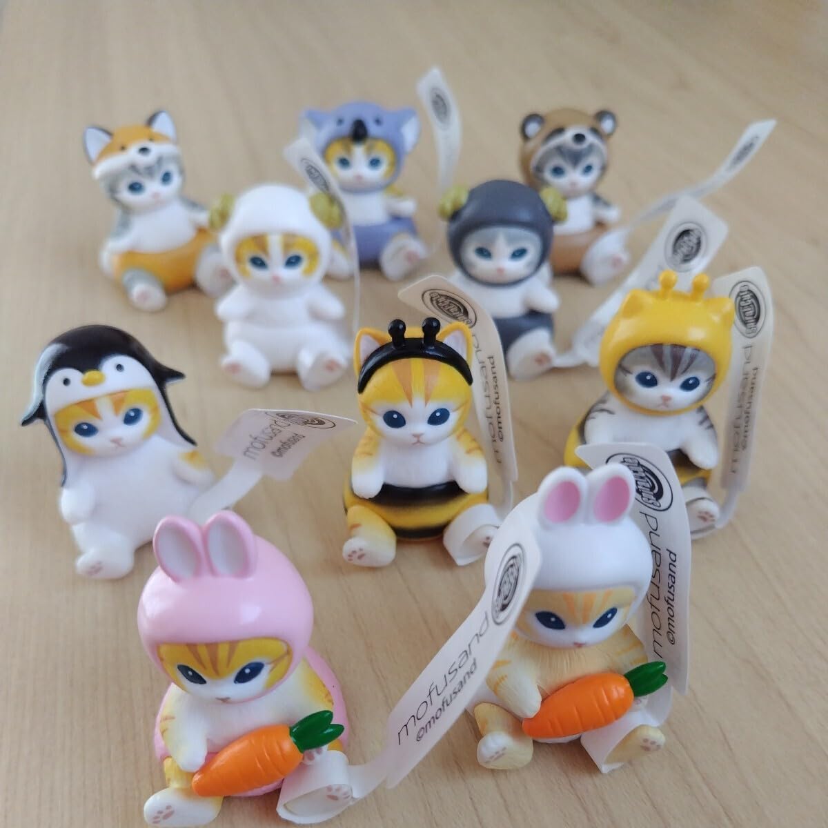 Amazon.co.jp: モフサンド mofusand インテリア ミニフィギュア3