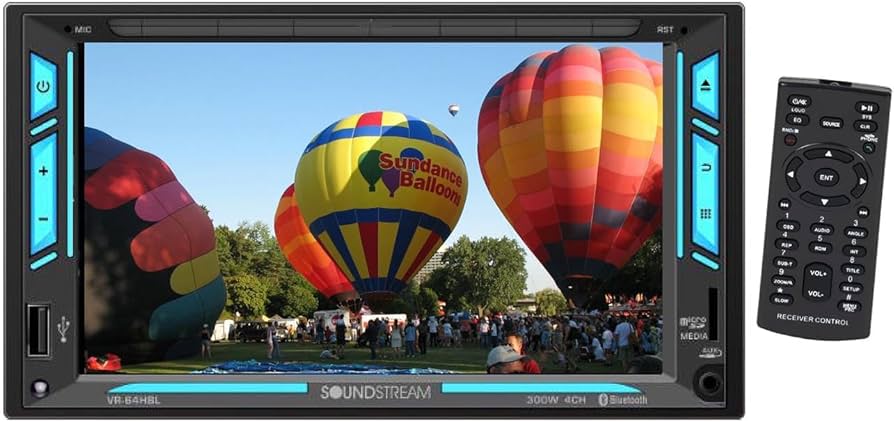 Amazon.com: SOUNDSTREAM VR-64HBL Double Din Car Stereo Receiver, 7