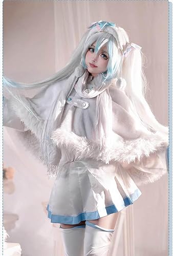 初音ミク 雪ミク2021衣装・ウィッグ•靴•本セット【コスプレ】VOCALOID