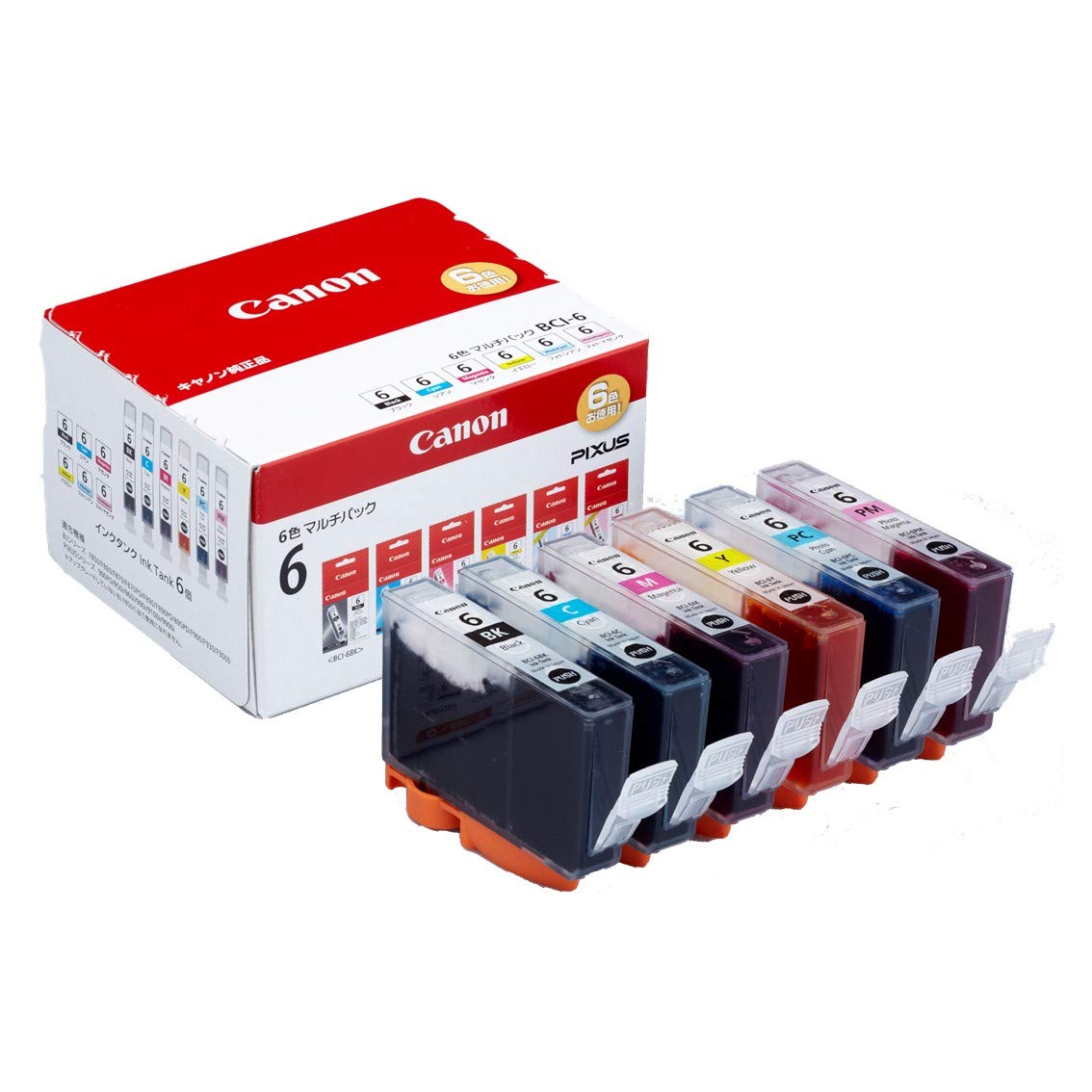 Amazon.co.jp: Canon Canon 純正 インクカートリッジ BCI-6(BK/C/M/Y
