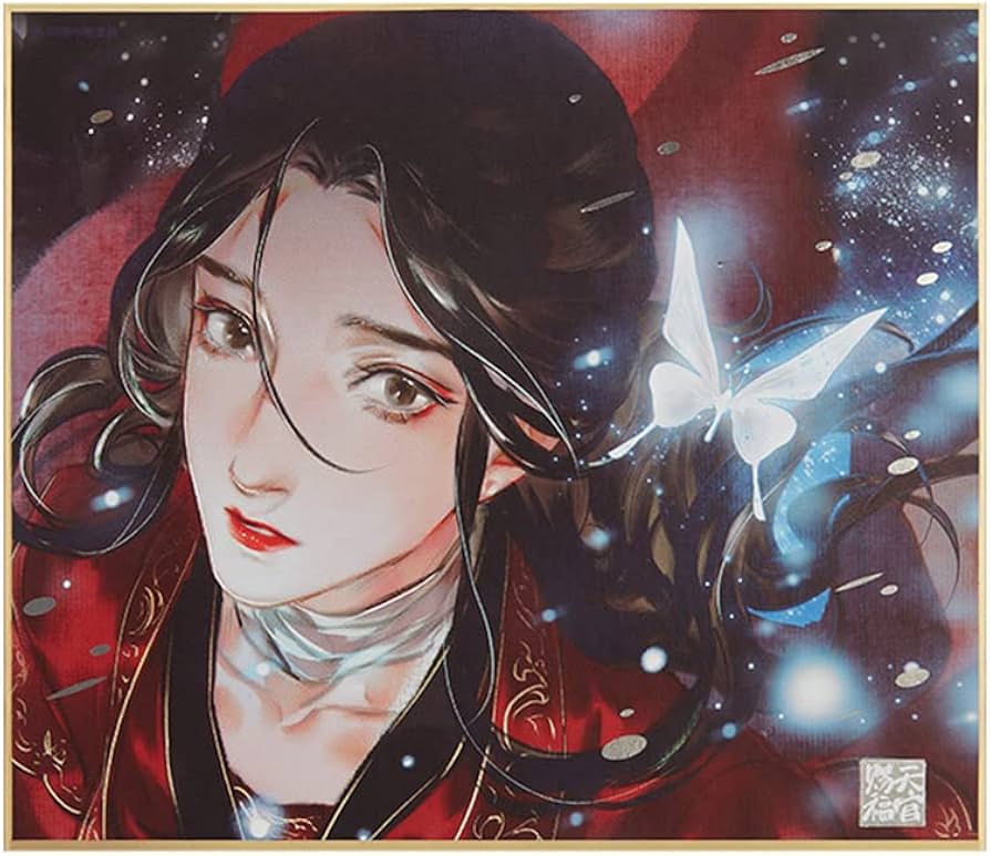 天官賜福 花城 Gearous ギア 直筆イラスト入り色紙 天官賜福 花城