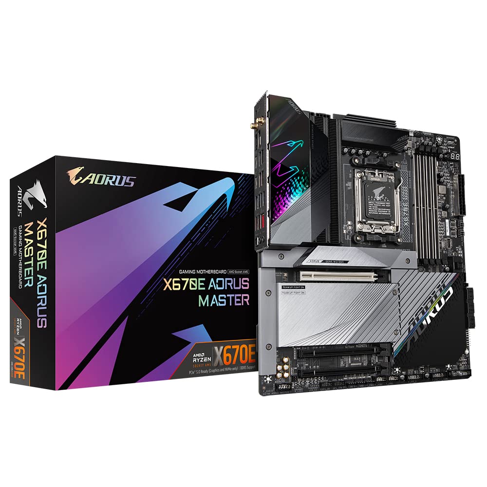 Amazon.com: GIGABYTE X670E AORUS Master AMD AM5 ATX Motherboard 4X