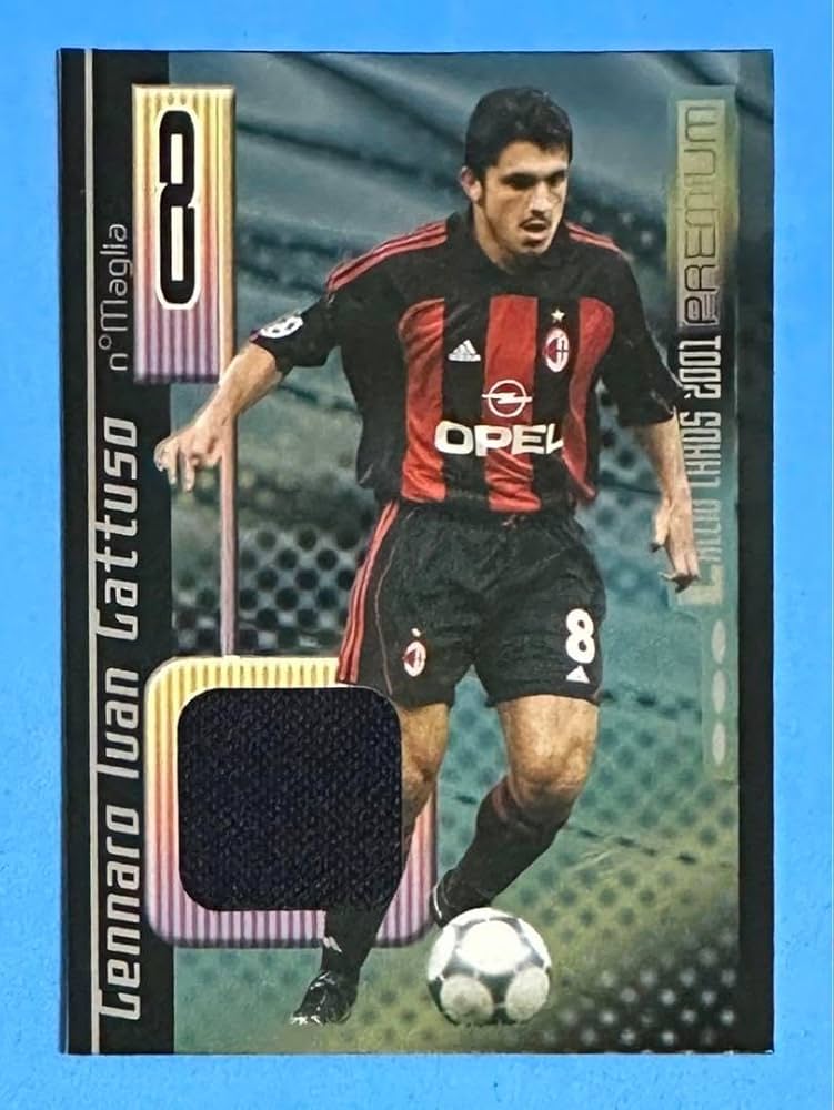 Amazon.co.jp: 2001 PANINI CALCIO MILAN GATTUSO ジャージカード