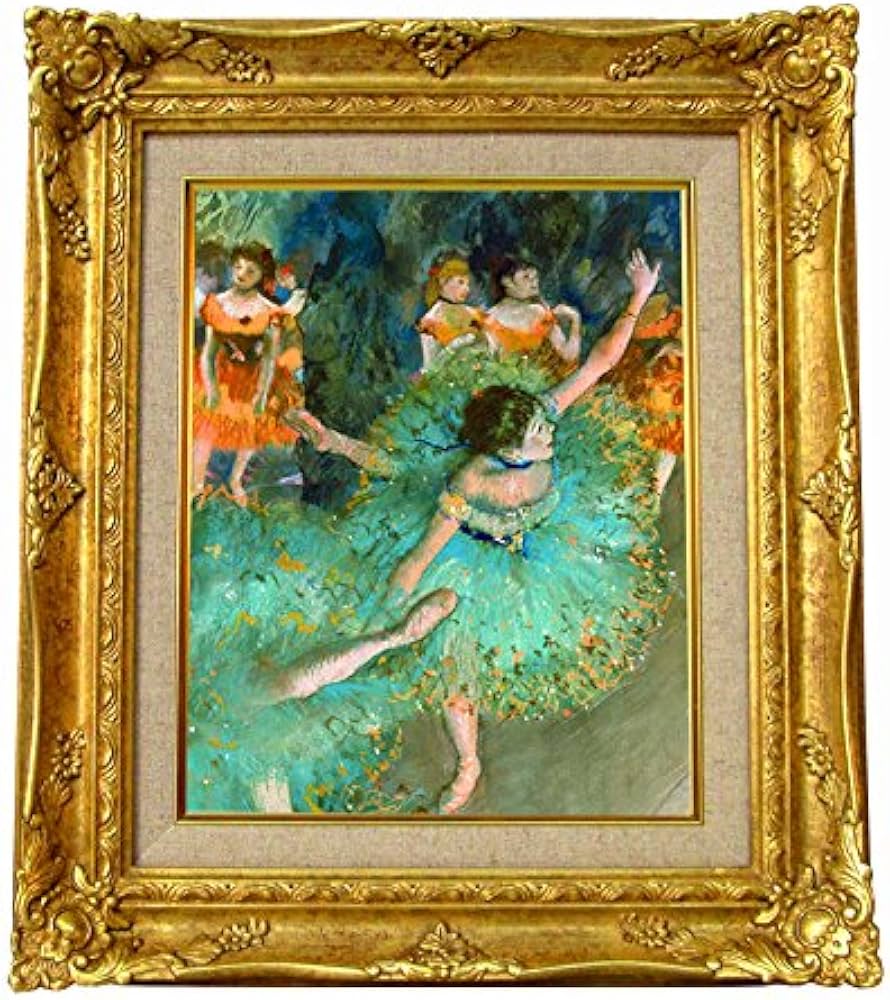 ドガ ドビニ嬢 レプリカ 複製絵画 F3号 額装 木製装飾額 インテリア