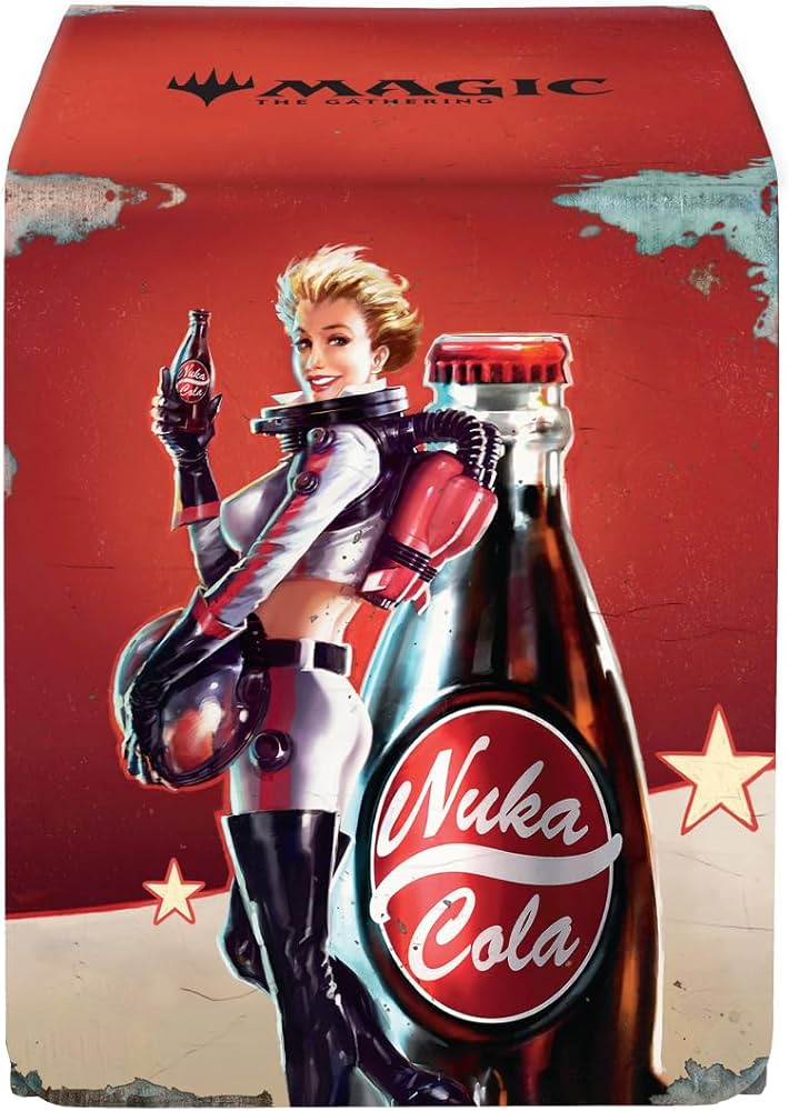 Ultra Pro - Fallout Alcove Flip Deck Box - Nuka Cola Pinup - for