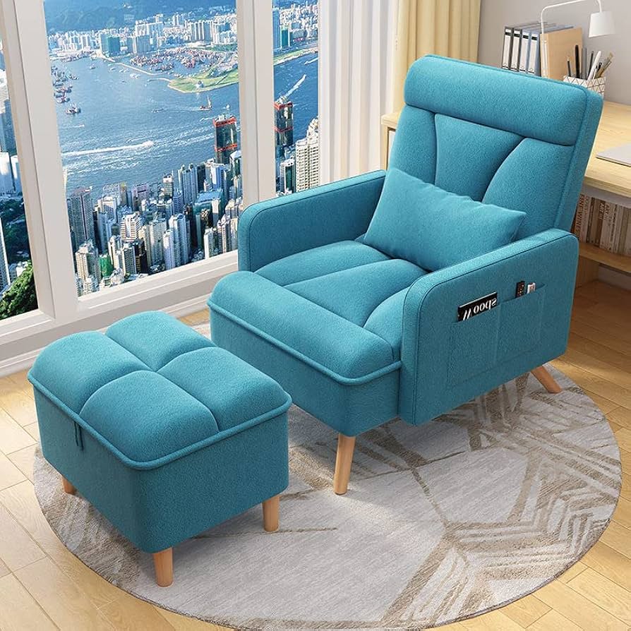 Amazon｜一人用 ソファー オットマン付きソファ 1人掛け ソファー