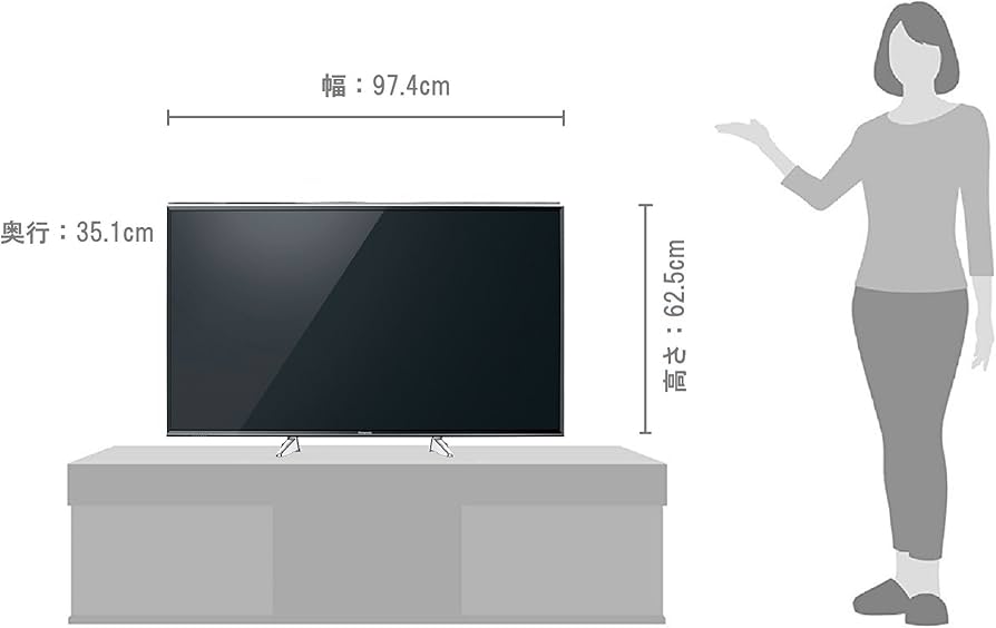 Amazon.co.jp: Panasonic TH-43EX750 43V LCD TV, 4K USB HDD