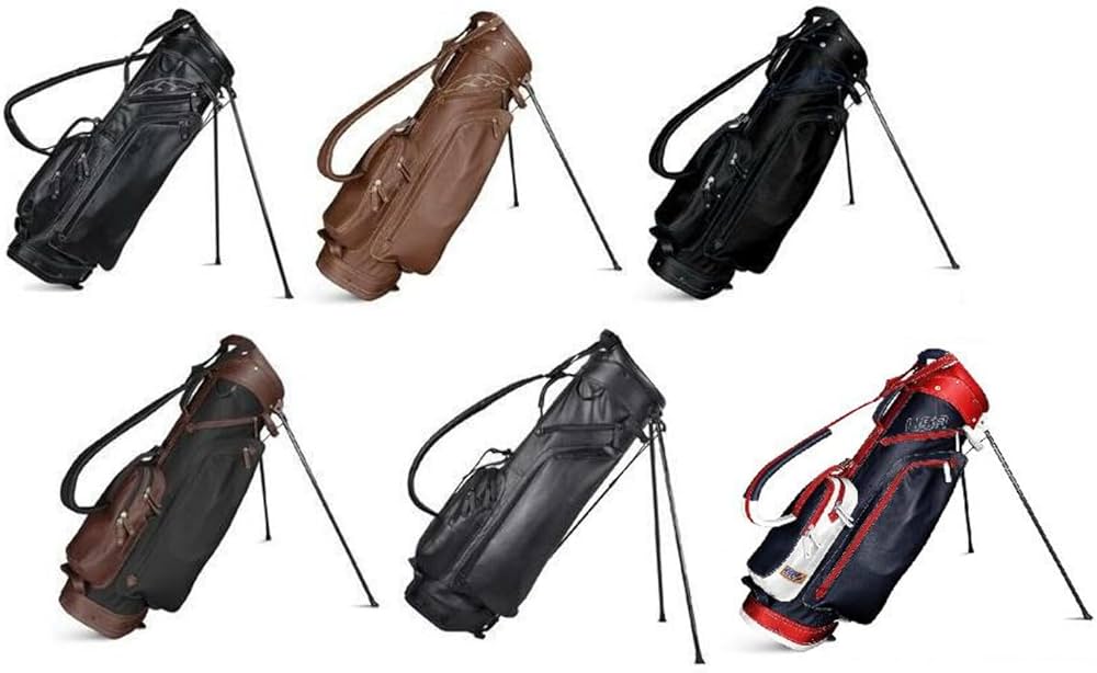 Amazon | Sun Mountain 2024 レザーゴルフスタンドバッグ ブラック
