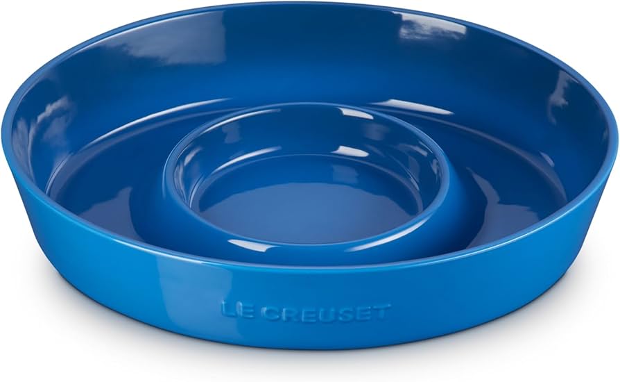 Amazon.com | Le Creuset Stoneware Signature Oval Chip and Dip
