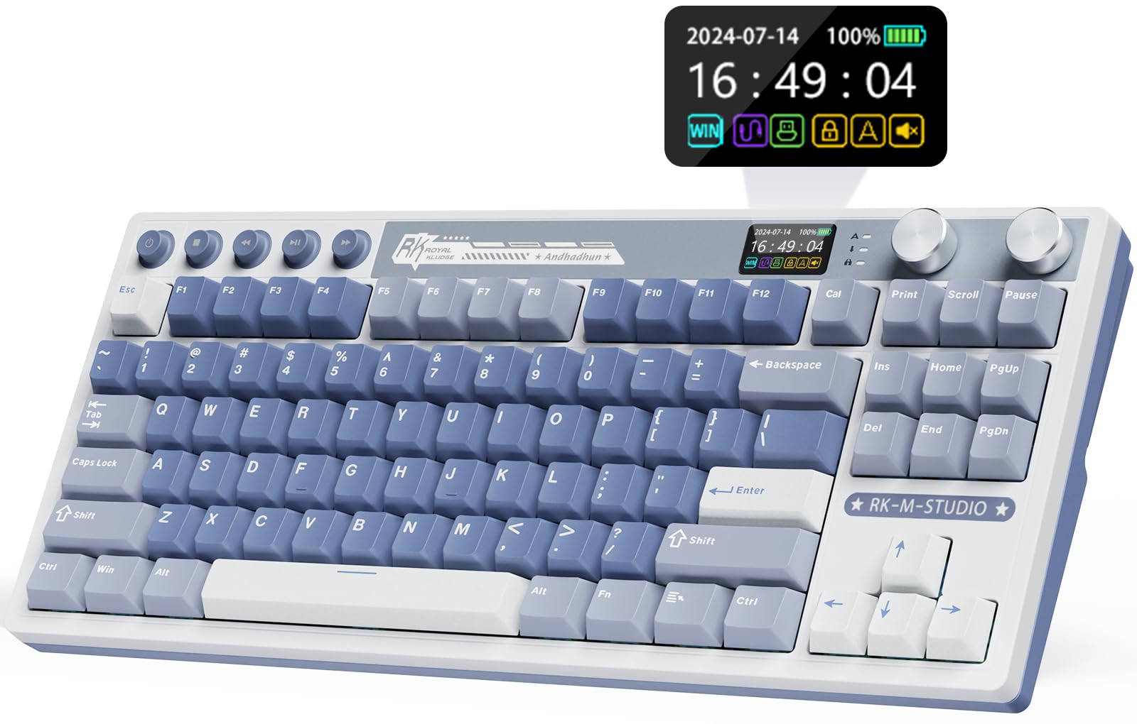 Amazon.com: RK ROYAL KLUDGE M87 Wireless Gaming Keyboard with