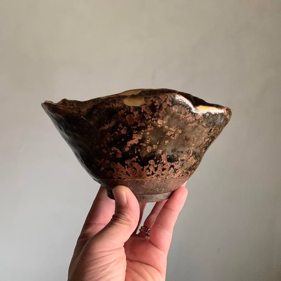 Amazon.co.jp: 古丹波 蓮葉形 鉢 江戸初期 茶道具 古美術 茶碗 古道具