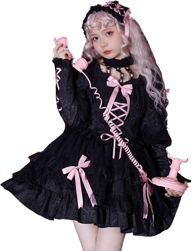 Amazon.co.jp: ロリータ ゴスロリ ワンピース 衣装 ロリータ コスプレ