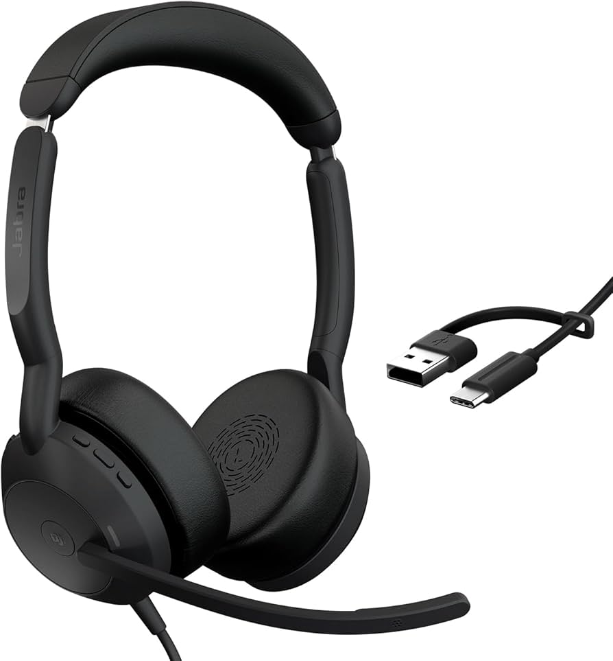 Amazon.com: Jabra Evolve2 50 Wired Dual-Ear Headset - Noise
