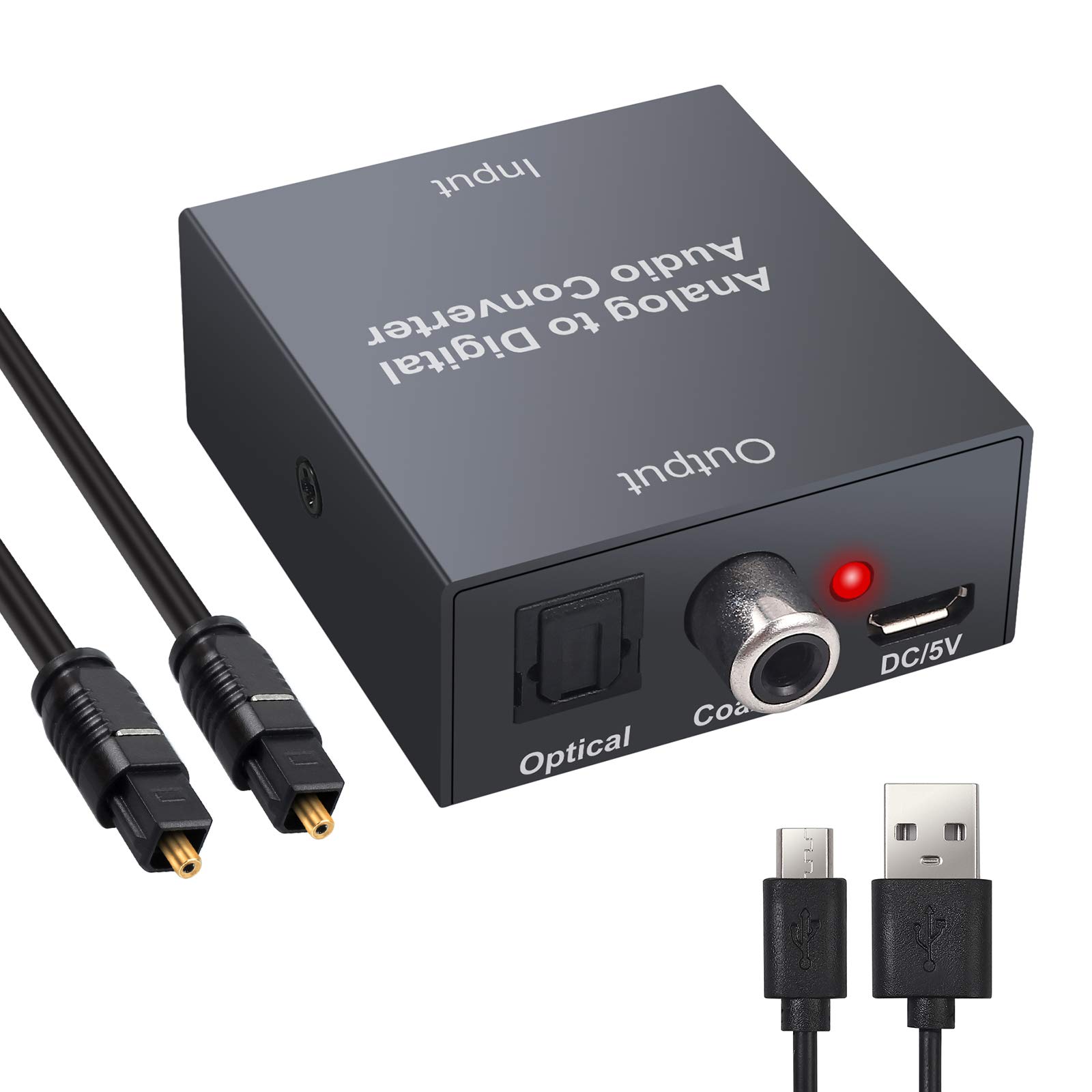 Amazon.co.jp: Proster アナログ to デジタル 変換器 48kHz対応 analog