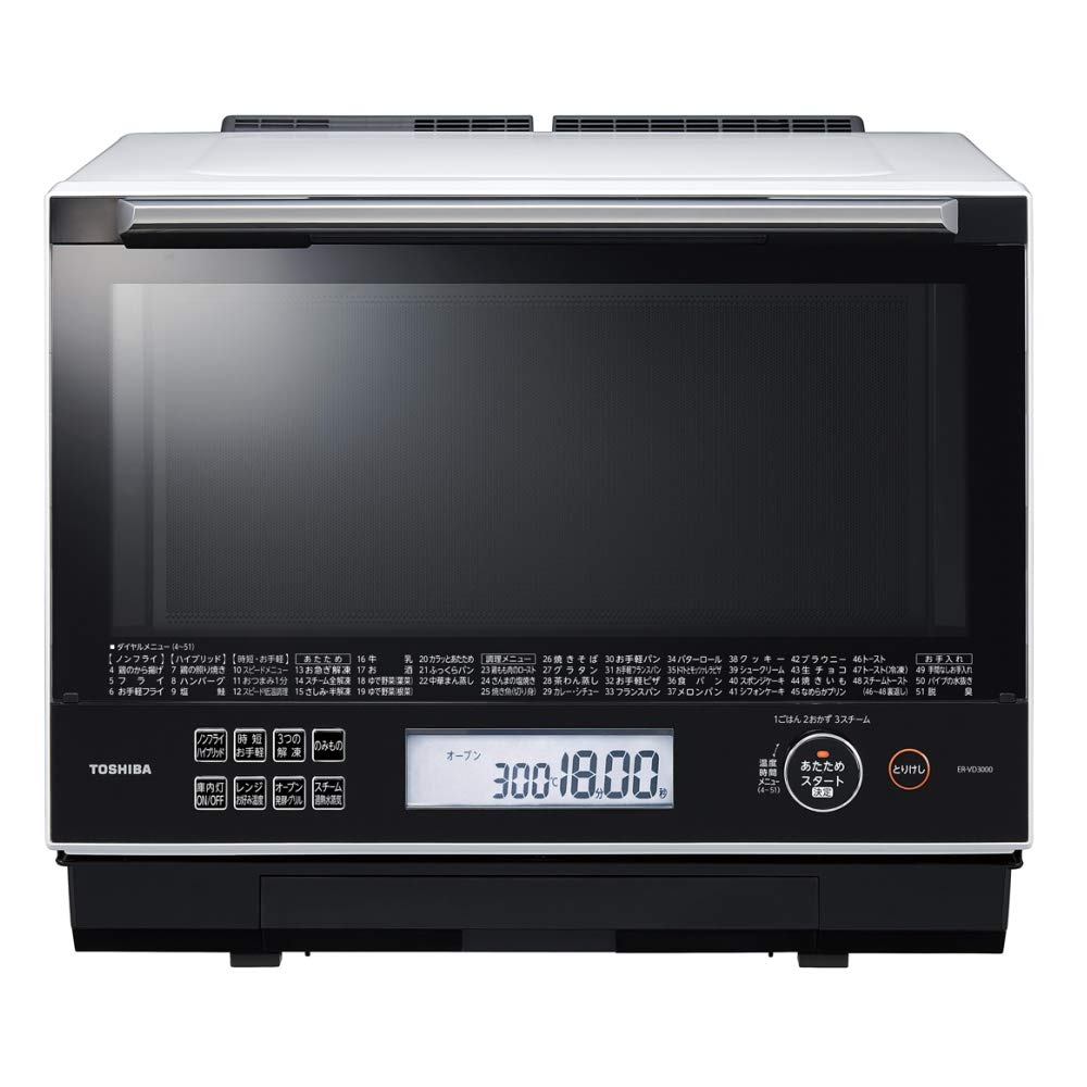 Amazon.co.jp: 東芝 過熱水蒸気オーブンレンジ 30L 石窯ドーム ER