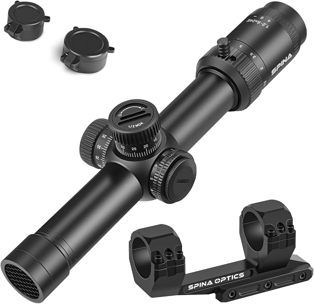 Amazon.co.jp: SPINA OPTICS ライフルスコープ WolfChase 1.2-6x24 FFP