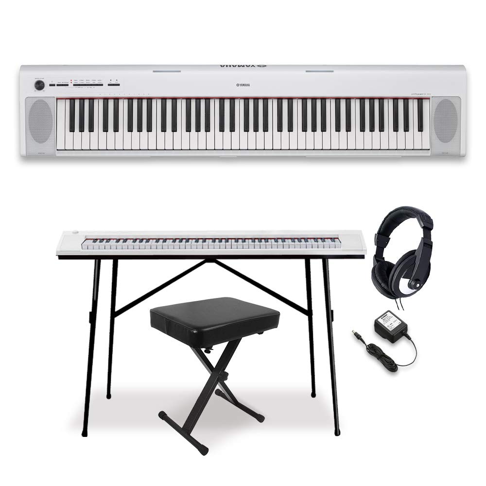 Amazon | YAMAHA NP-32WH(ホワイト)ポータブルキーボード スタンド