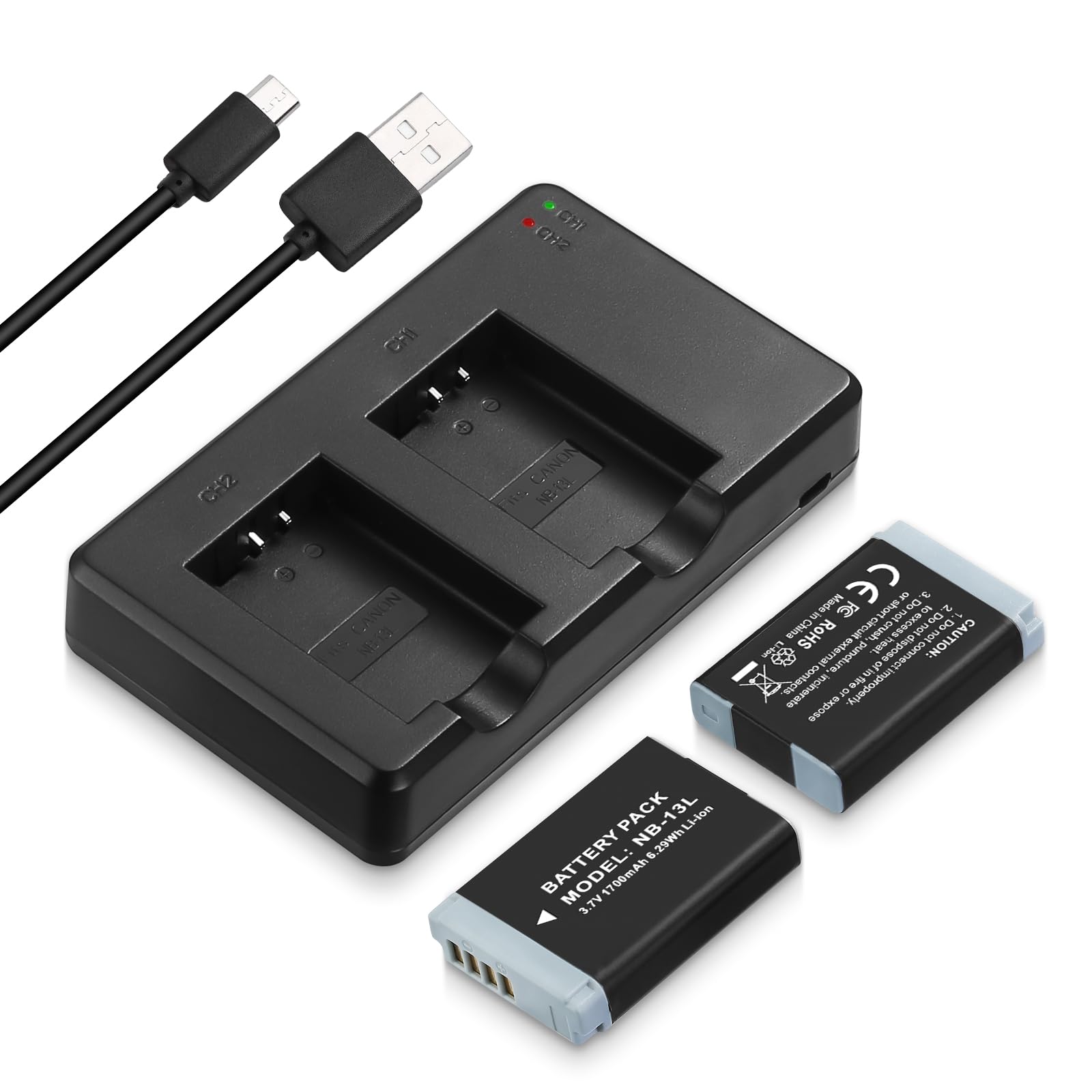 Amazon.com: NB-13L Battery 2 Pack Replacement Li-ion Batteries and