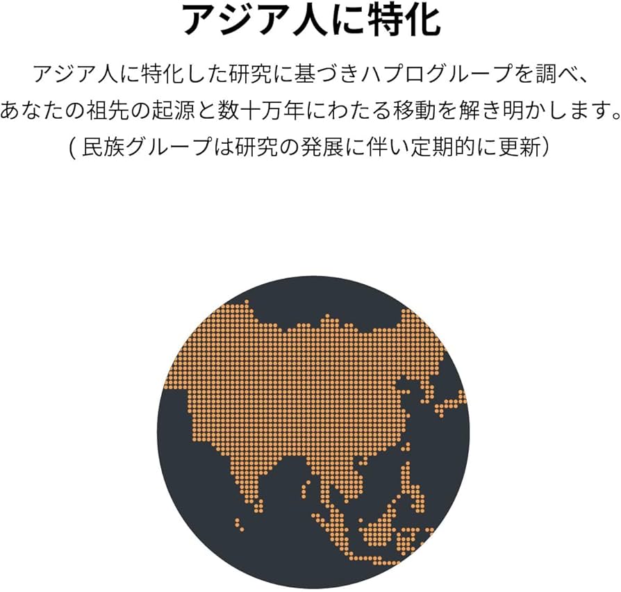 Amazon | 新 祖先を調べる遺伝子検査キット【GeneLife Haplo3.0