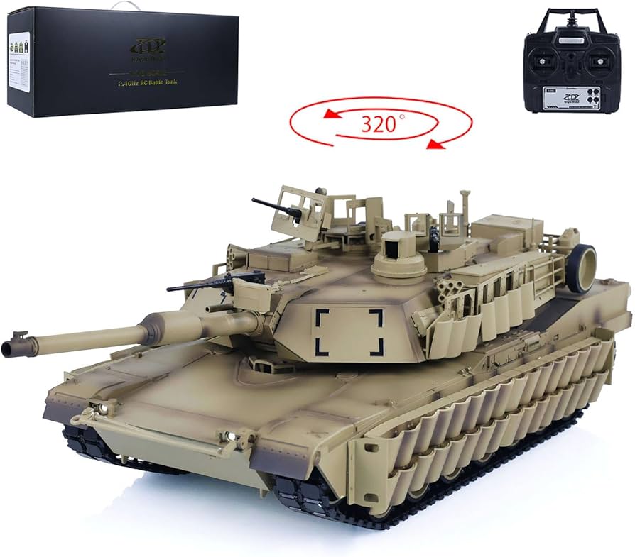 Amazon.com: wheelfun 1/16 TD Military RC Tank Abrams M1A2 Sep Tusk