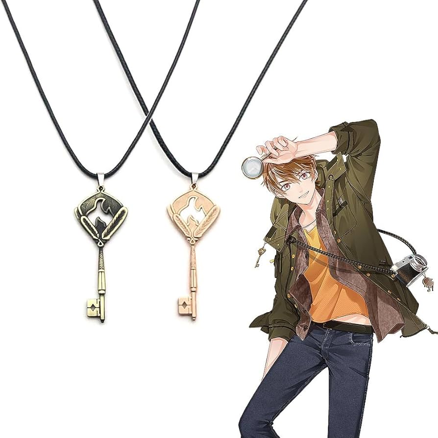 Amazon.co.jp: SHIHUA 未定事件簿 水無瀬夏彦 鍵のネックレス