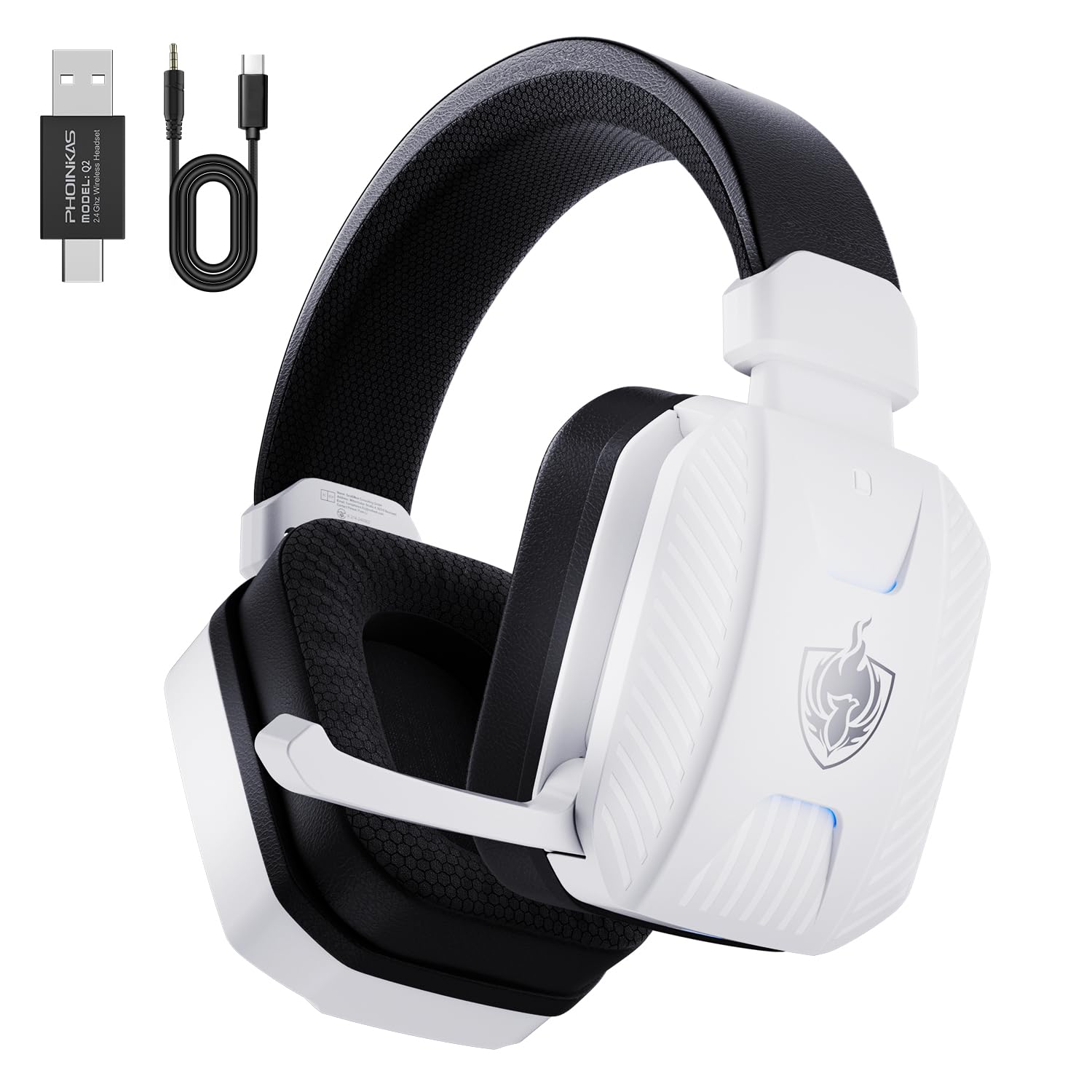 Amazon.co.jp: ゲーミングヘッドセット 有線 無線両用 低遅延 USB 2.4