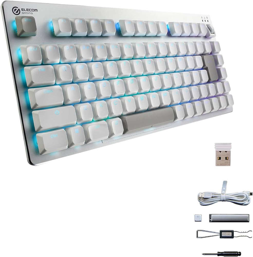 Amazon | エレコム ゲーミングキーボード V custom VK520 ロープロ