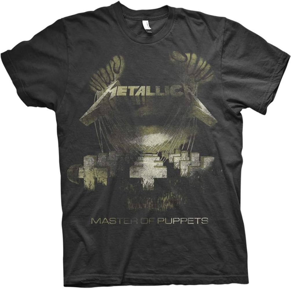 Amazon.com: Metallica Men's Master of Puppets Distressed Slim Fit