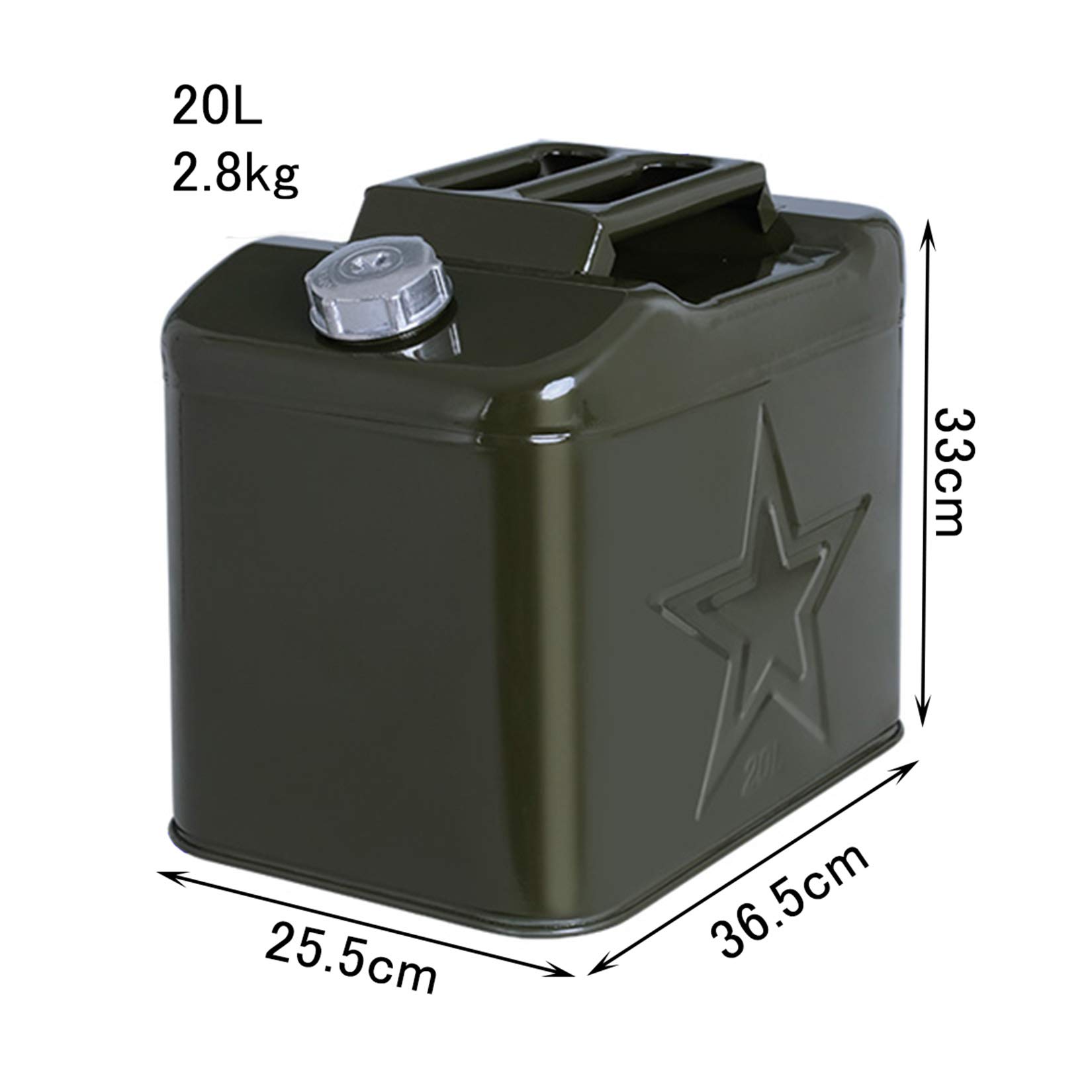 Amazon.co.jp: 15L/20L大容量灯油タンク給油ノズル付き 亜鉛メッキ鋼板