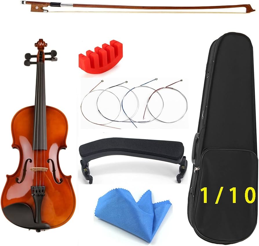 Amazon | バイオリン 初心者 1/8 1/16 1/10 サイズ ケース付き 弓 弦