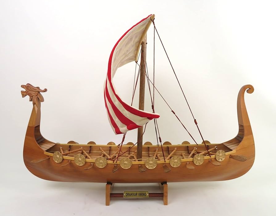 Amazon | 帆船模型 完成品 木製 Drakkar Viking ドラッカーバイキング