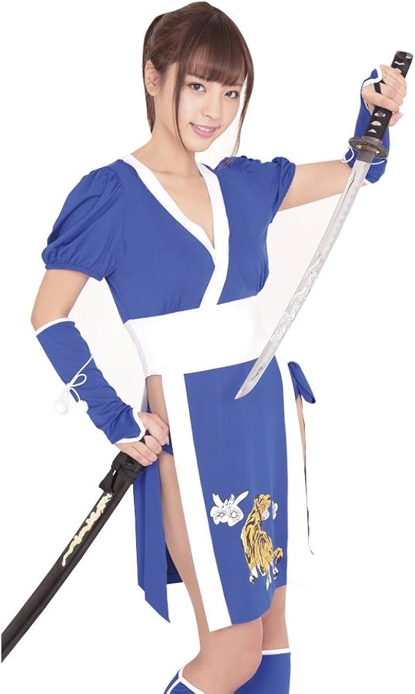 Amazon.co.jp: Be With 青龍KUNOICHI 海外人気 忍者 青 白 Mサイズ