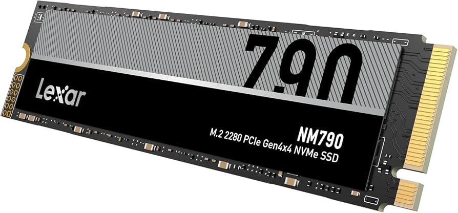 Lexar SSD NM790 PCIe Gen4 NVMe M.2 2280 de 1 TB Unidade de estado