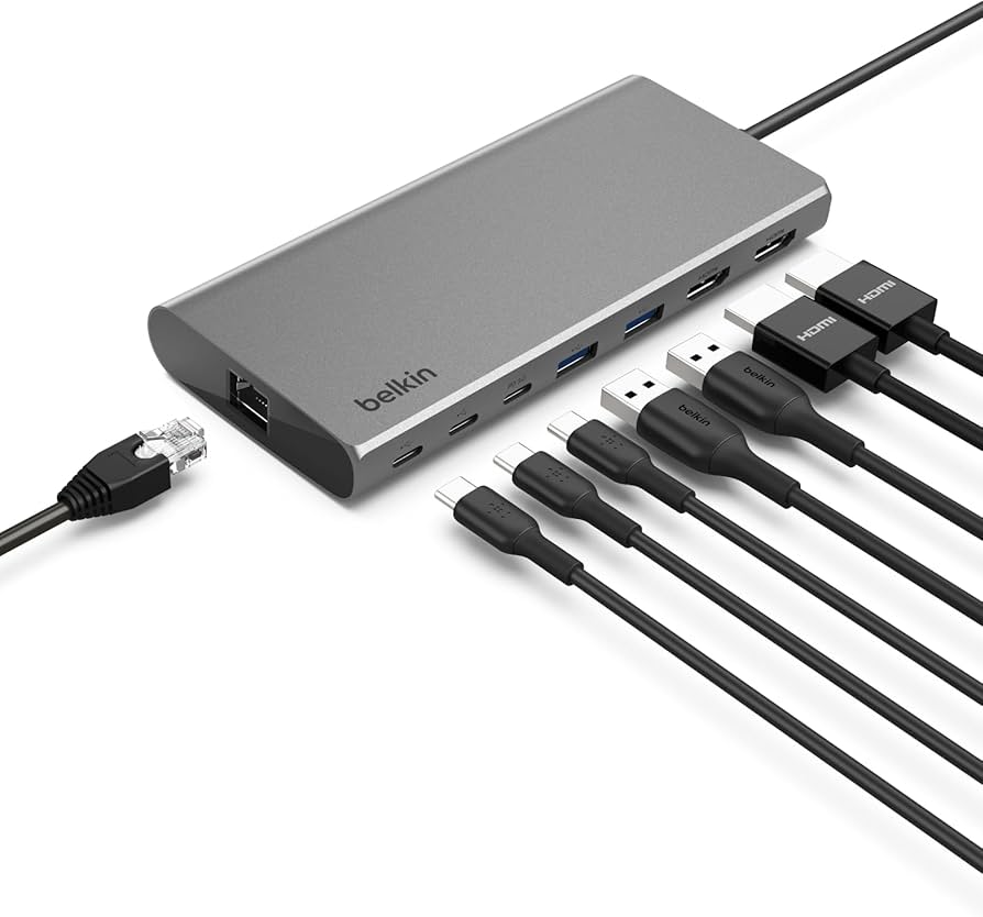 Amazon.com: Belkin Connect Universal USB-C 8-in-1 Dual Display