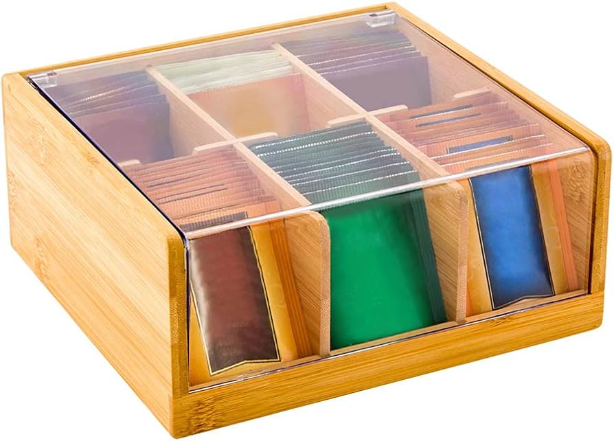 Amazon.com: Restaurantware-8.5 x 8 x 3.5 Inch Tea Box Organizer, 1