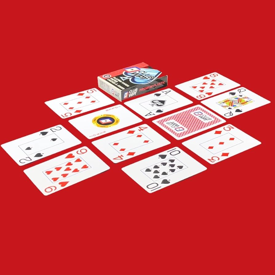 Amazon.co.jp: CLUB WPT ポーカー用プラスチックトランプ 100