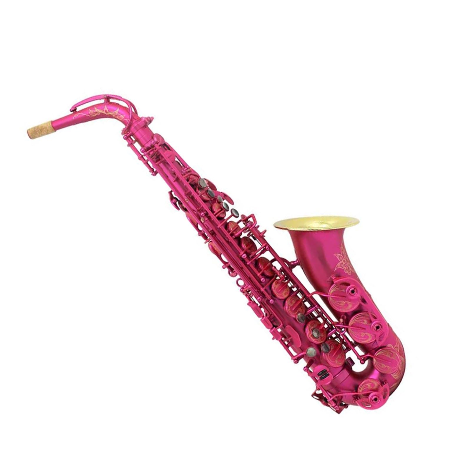 Amazon | ピンク色のアルトサックスプロサックス学生に適したサックス