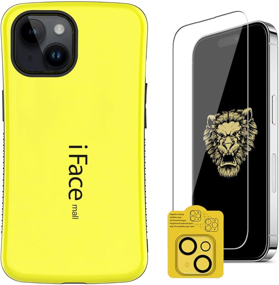 Amazon.co.jp: iFace mall iPhone 15 Plus 用 ケース & 強化ガラス