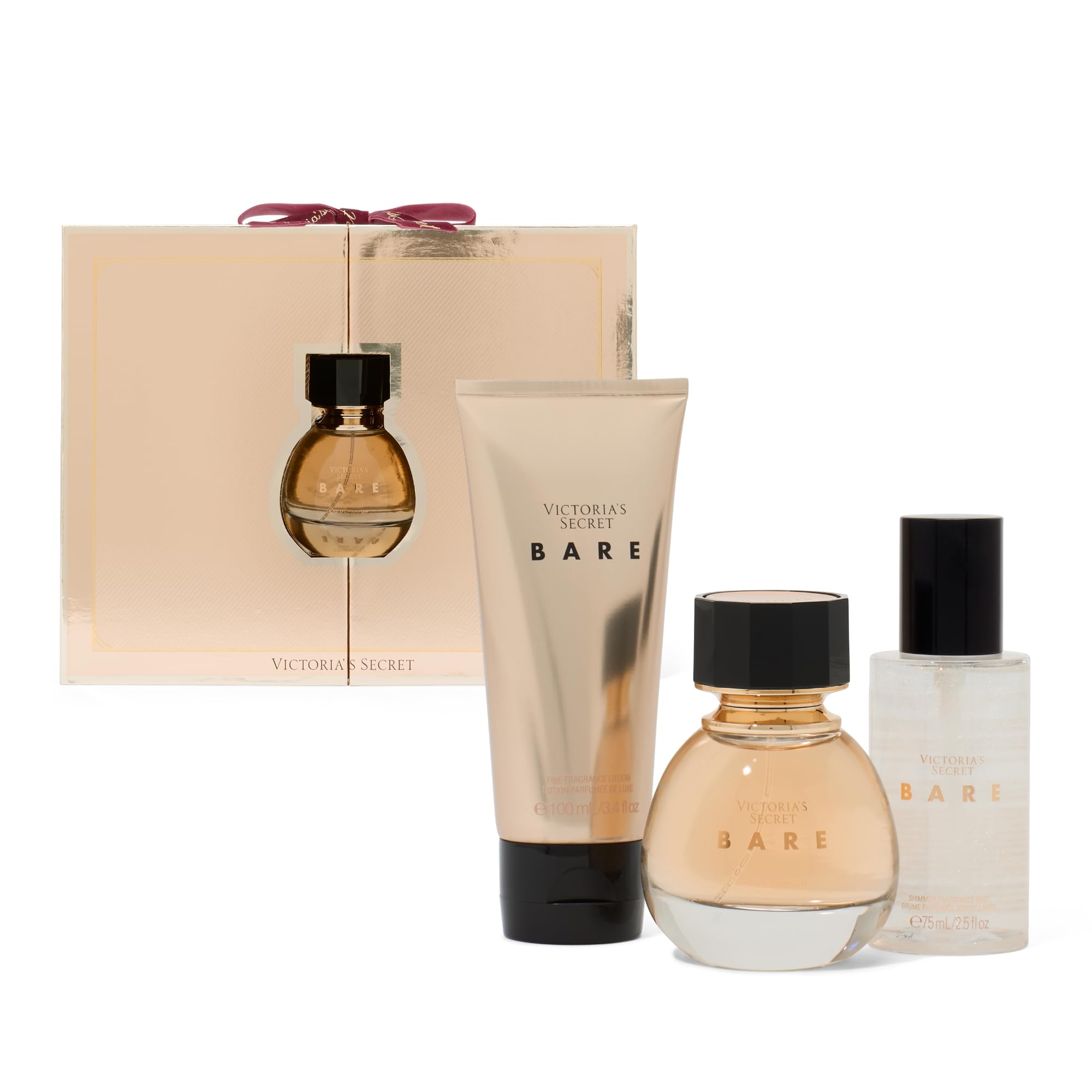 Amazon.com : Victoria's Secret Bare 3 Piece Luxe Fragrance Gift