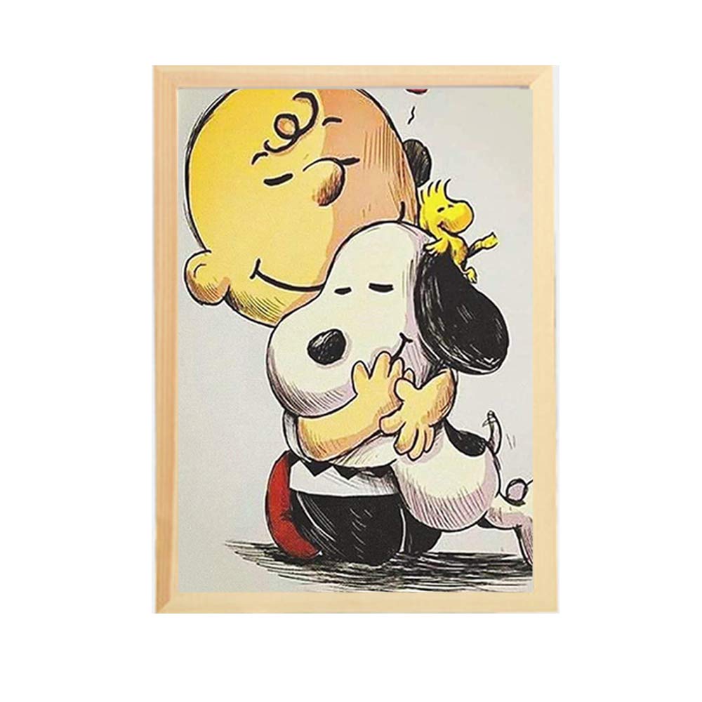 Amazon｜Snoopy スヌーピー 動物画 ポスター アートパネル フレーム