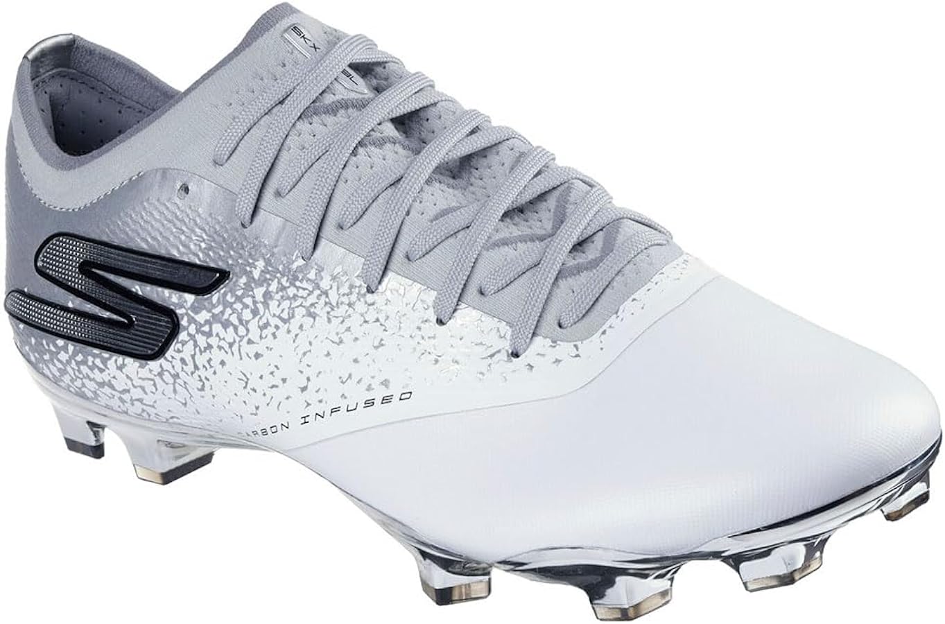 Amazon.com | Skechers Men's 252020-WSL Shoes, White/Silver, 8