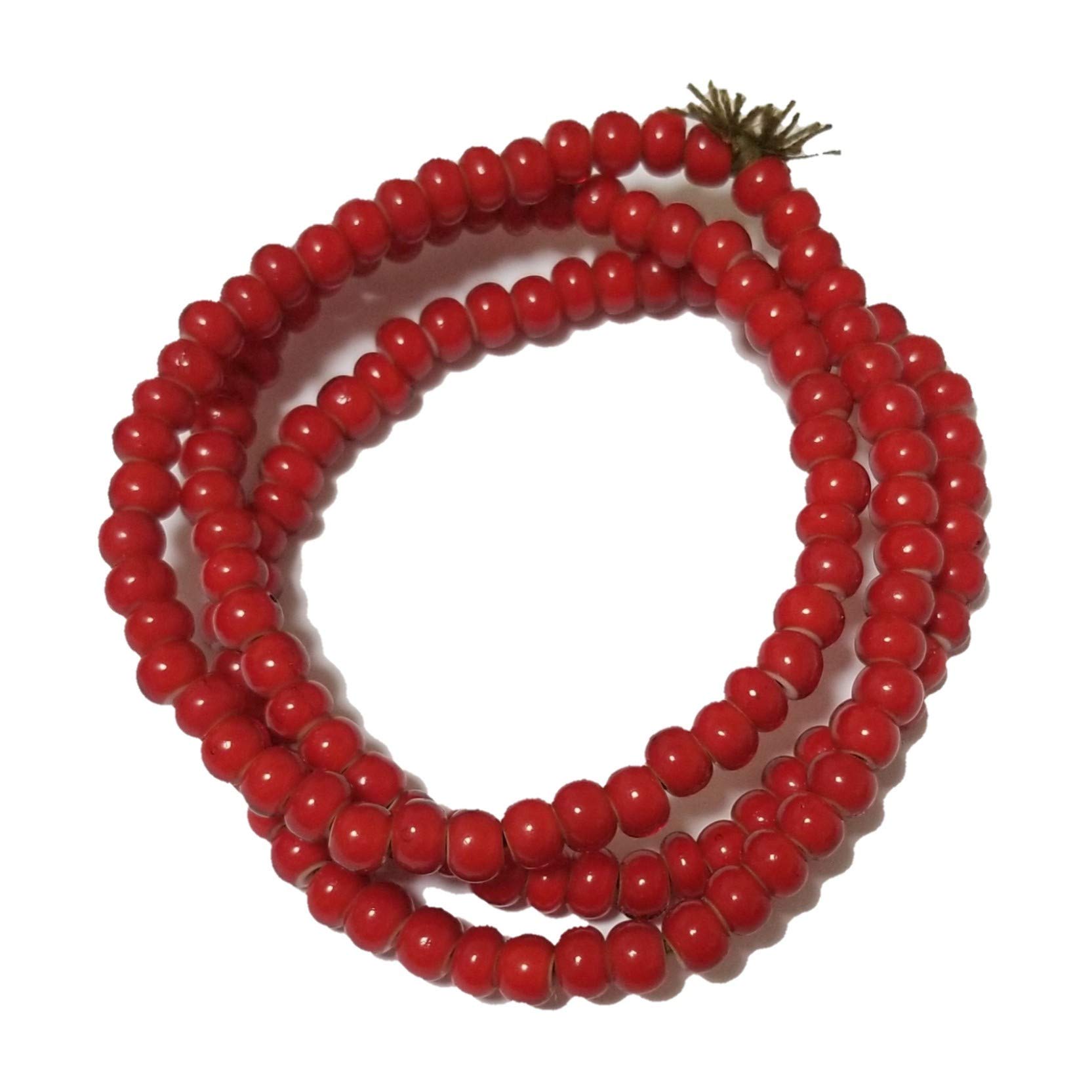 Amazon.co.jp: ホワイトハートビーズ6.5mm玉 1連(約64cm