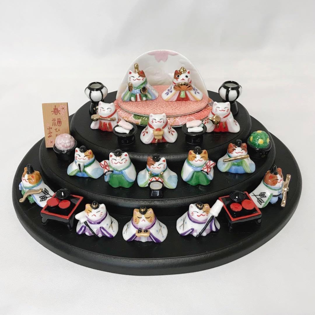 猫舎道楽堂本舗 猫のお雛様セット 道楽堂猫舎本舗 ねこや 春福びな 3