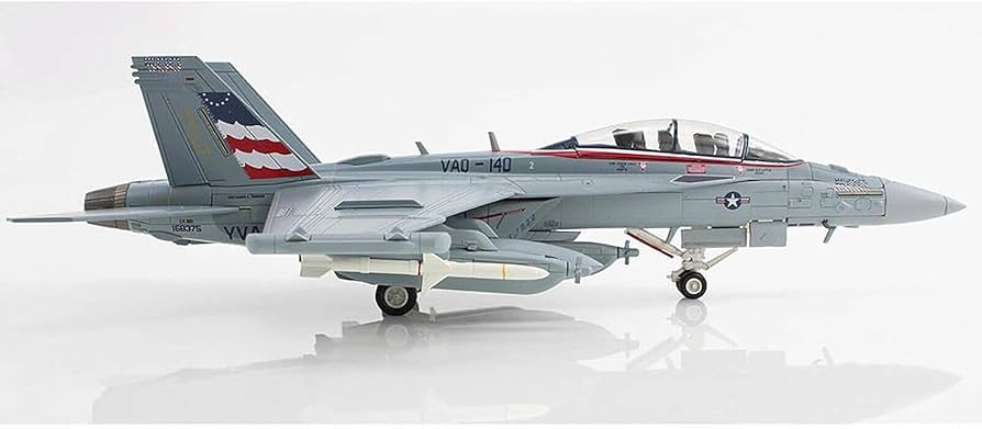 Amazon.com: Boeing EA-18G Growler Aircraft VAQ-140 Patriots, USS