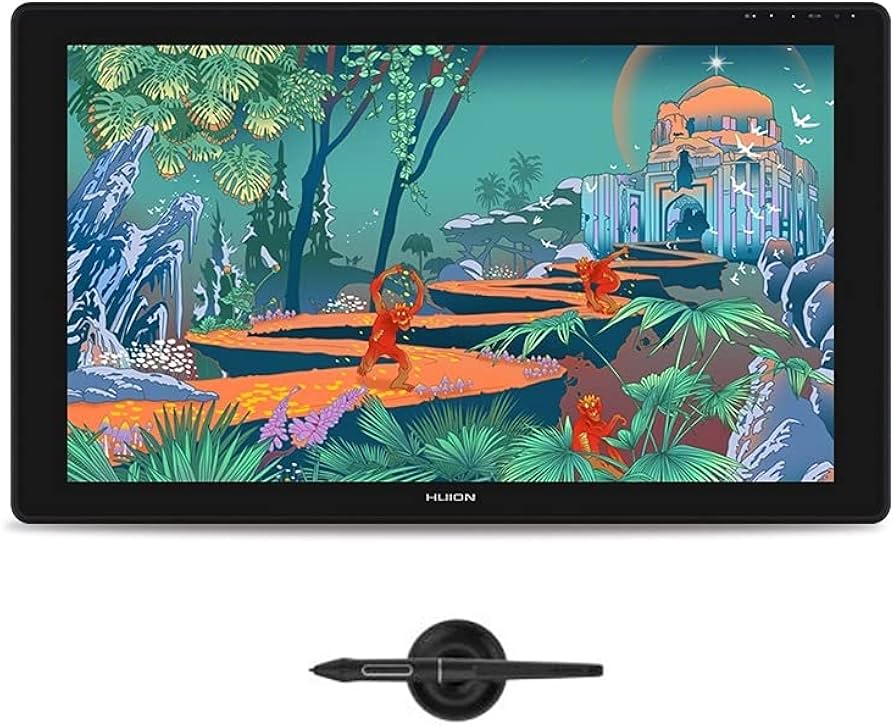 Amazon | HUION 液タブ Kamvas 24 (2.5K) QHD 液晶ペンタブレット 充電