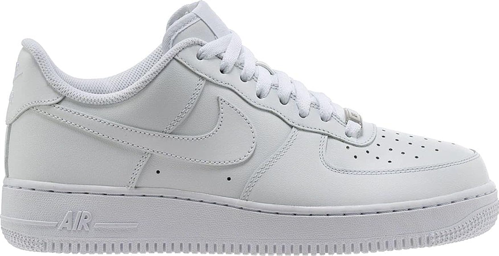 Amazon.com | Nike Men's Air Force 1 Sneaker, White, 9.5 | Basketball