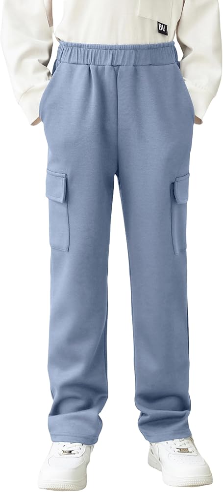 Amazon.com: Arshiner Boys Cargo Pants Kids Elastic Waist Casual