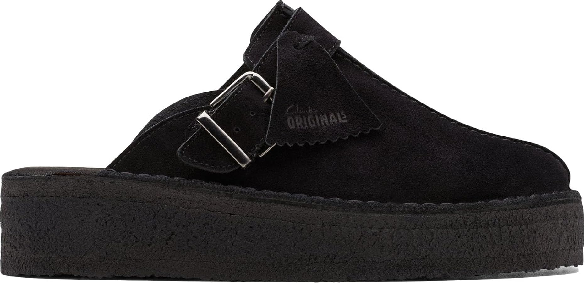 Amazon.com | Clarks - Womens Trek Wedge Mule Shoes, Color Black