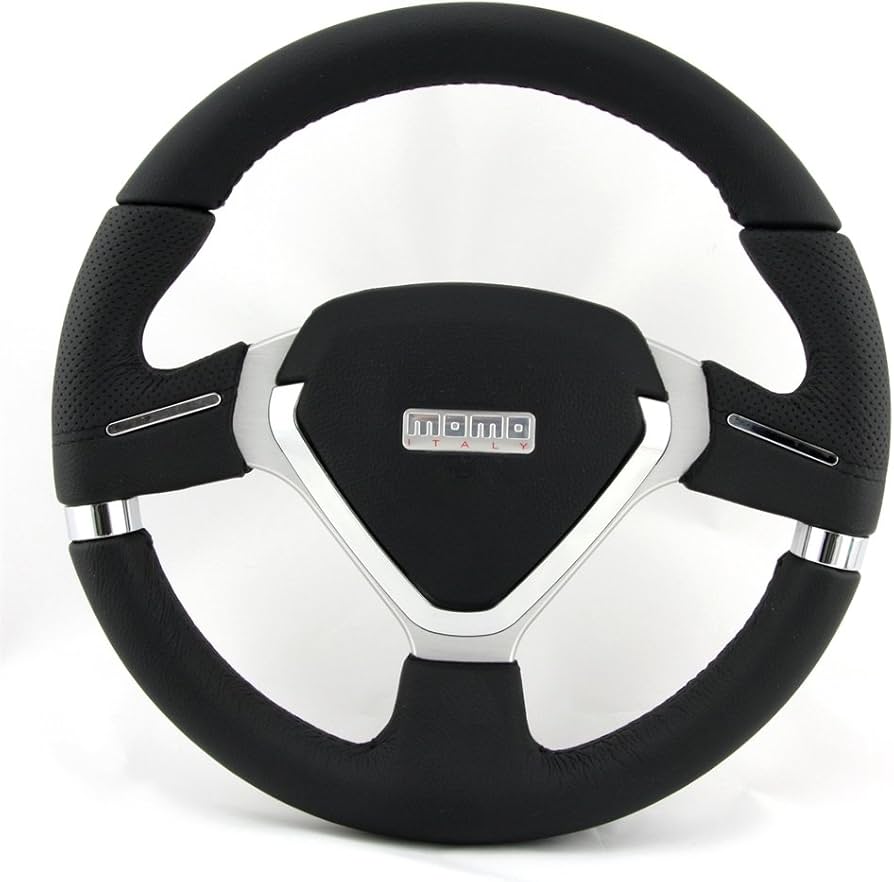 Amazon | MOMO Millenium Evo 320mm レザーハンドル MEVO32BK1P