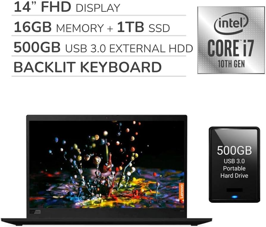 Amazon.com: Lenovo ThinkPad X1 Carbon 2019 Premium 14” FHD Laptop